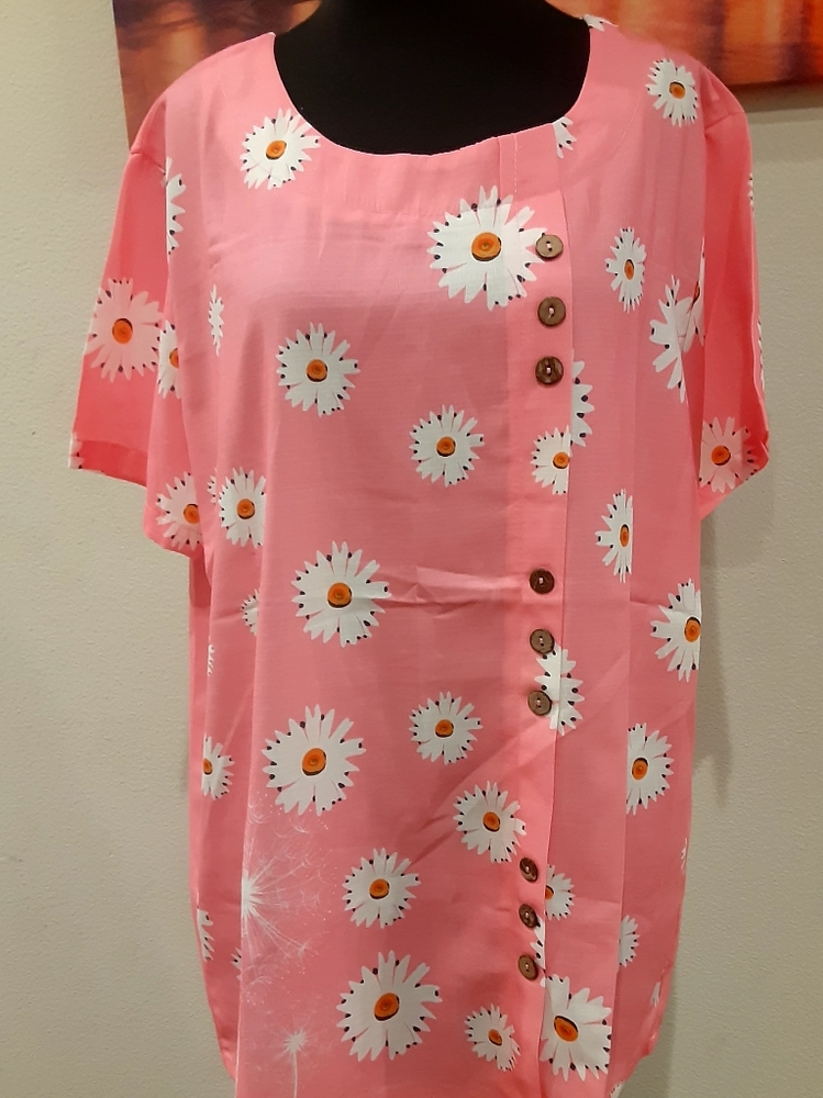 Misslook Pink floral blouse Size L